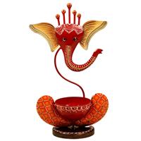 Artistic t-lite Ganesha holder for  room décor