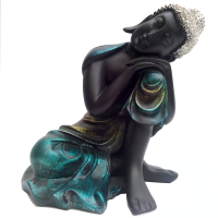Amazing fiber sitting buddha statue