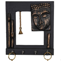 Buddha key hanger with a stunning black finish