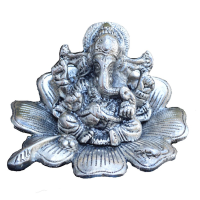 Lord Ganesha statue on flower
