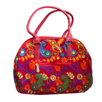 Colourful Indian Vanity Bag With Handle For Ladies