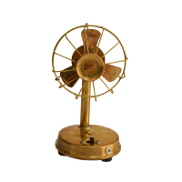 Handcrafted Decorative Antique Brass Fan For Home Decor