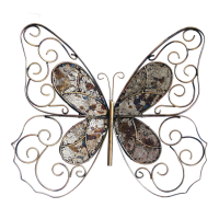 Handcrafted Iron Butterfly Wall Decor