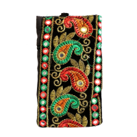Handicraft Kairy Work Clutch Bag With Detailed Embroidery Designs