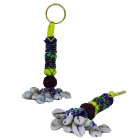 Keychain Thread Made Of Sea Shells And Rudraksh