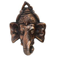 Metal Wall Hanging Of Lord Ganesha- Divinity And Elegance