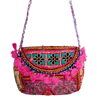 Sweet And Trendy Small Clutch Bag With Detaile Pakistani Embroidery Work