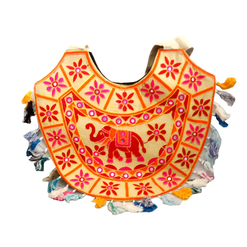 Traditional Indian bag with elephant designs