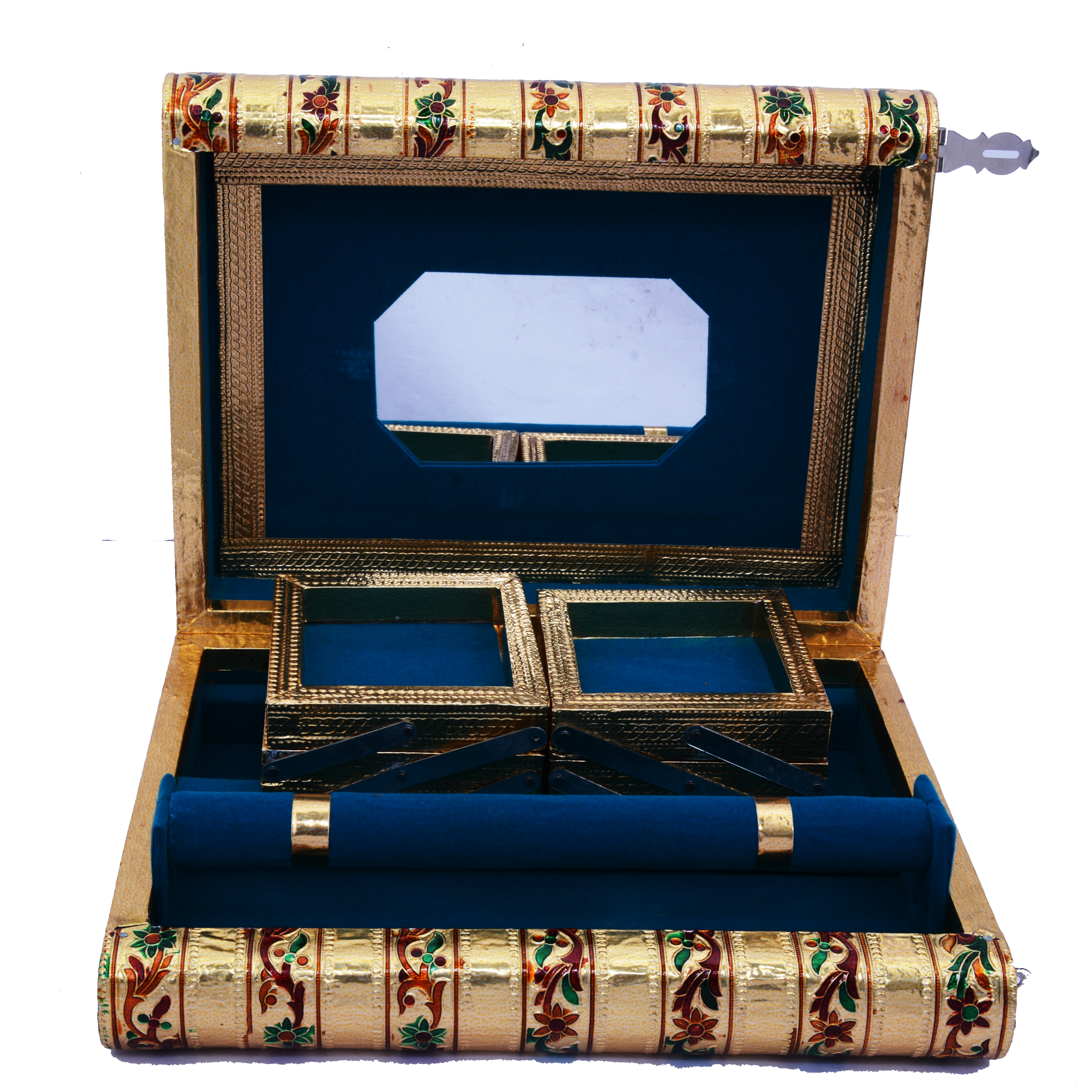 Traditional Meenakari Jewelry Box For Ladies