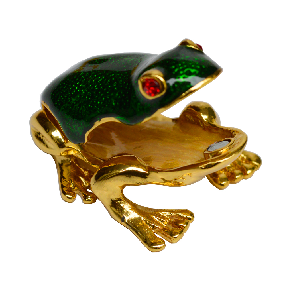 Vastu Friendly Decorative Frog Figurine in Metal 