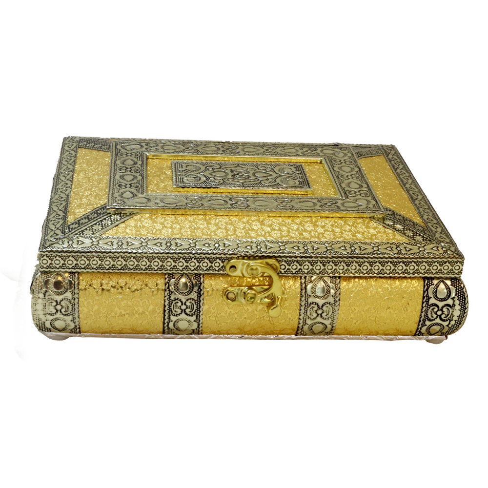 wooden dryfruit box with resin and brass bh 0602
