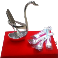 Swan Shaped Spoon In A Holder Of German Silver Online
