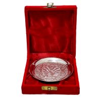 Beautifully crafted serving plate made from german silver