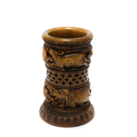 Beautifully Sculpted Wooden Flower Vase