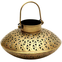 Brass Crafted Matki Shaped Decorative Candle Holder Online
