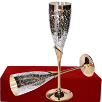 German Silver Wine Glass Set Online As Indian Gifts