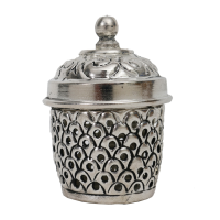 Oxidised metal & brass mouth freshener container