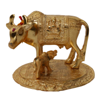 Cow-calf figurine made from Oxidized metal