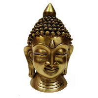 Brass Handicrafts Metal Mahatma Buddha Face Statue Online