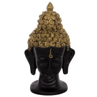Elegant Gold Hair Buddha Head To Brighten Your Home
