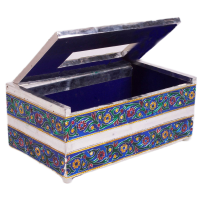 Elegant Meenakari Work Tissue Holder Made of Wood