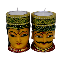 Ethnic t-lite candle holders with a touch of rajasthan