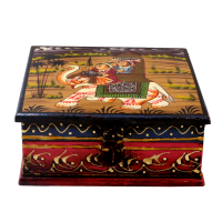 Exquisitely Painted Wooden Handcrafted Box  