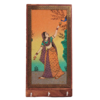 Gorgeous Rajasthani Gemstone Painted Key Holder