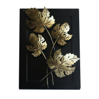 Handcrafted Quadra Leaf Candle Wall Décor