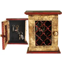 Wooden & Brass Handicrafts Key Holder For Wall Online