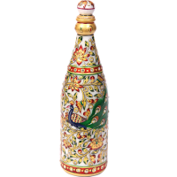 Meenakari Marble Handicrafts Champagne Bottle Online