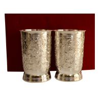 Ornate German Silver Glass Set For Wedding Favors