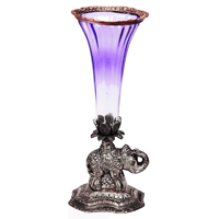 Oxidized Elephant Shape Decorative Candle Holder & Pot
