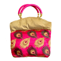 Multicoloured Clutch Bag with Traditional Design