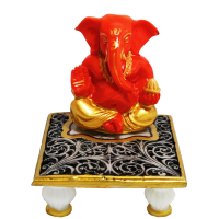 Resin made Ganesh with Chowki