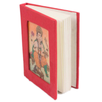 Traditional Gemstone Painted Diary with handmade papers