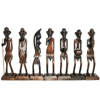 Wooden Made Tribal Decorative Set