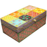 Traditional wooden box with exclusive jaipur painting