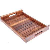 Beautifully serving tray made up of wood